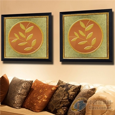藝術玻璃畫應用于家居背景墻裝飾,產品視窗-中國玻璃網